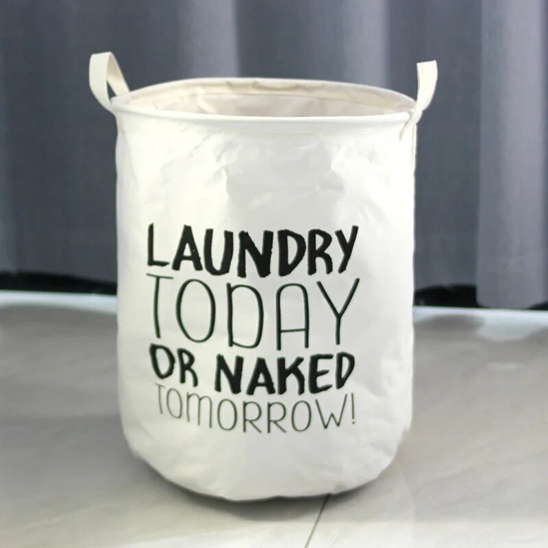 【Vendas quentes】 Cesta de roupas sujas cesta de armazenamento dobrável de tecido balde de armazenamento de roupas sujas de algodão e linho