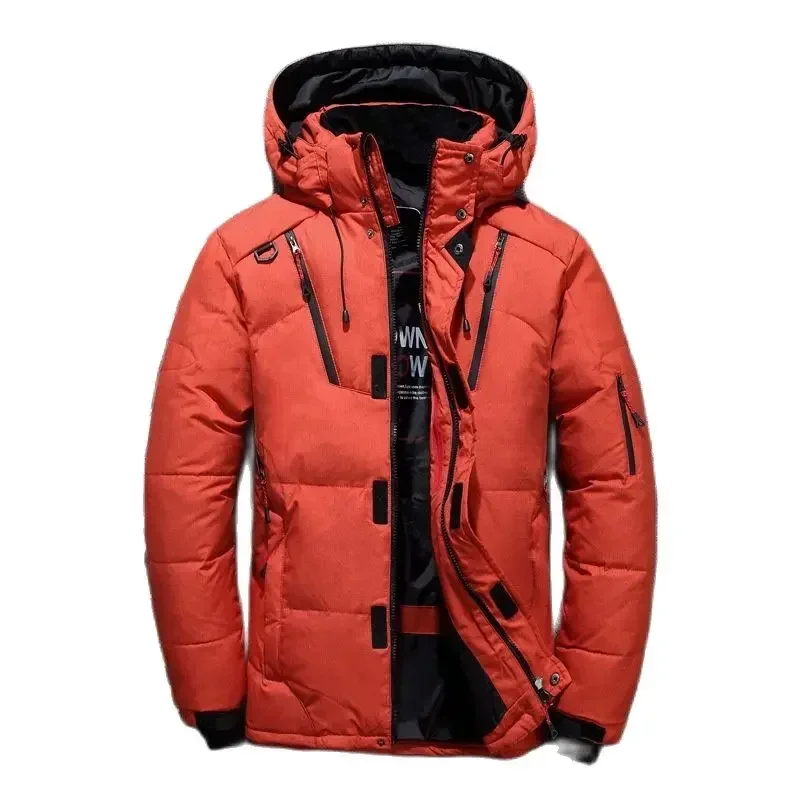 Männer Weiße Ente Unten Parkas-20 Grad Winter Jacke männer Dicke Warme Schnee Parkas Mantel Windjacke Mit Kapuze Parkas mantel Hombre