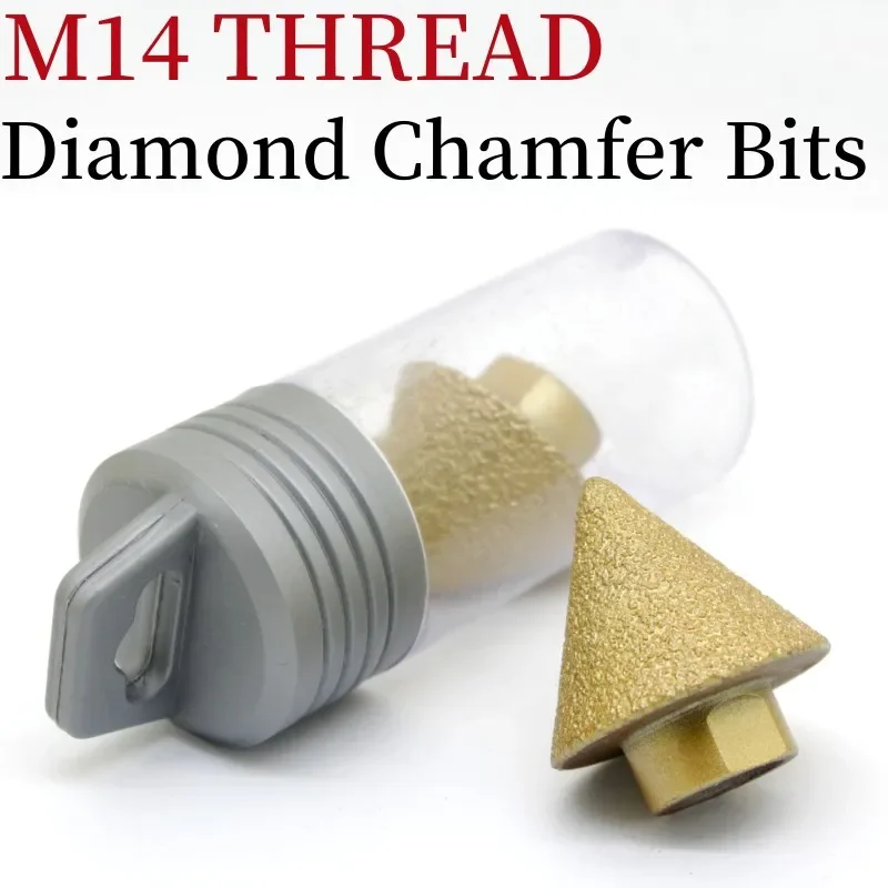 M14 38/50mm Diamond Chamfer Router Bits เครื่องตัดกระเบื้องหินอ่อนคอนกรีตรูก่ออิฐเจาะ Crowns เครื่องมือก่อสร้าง