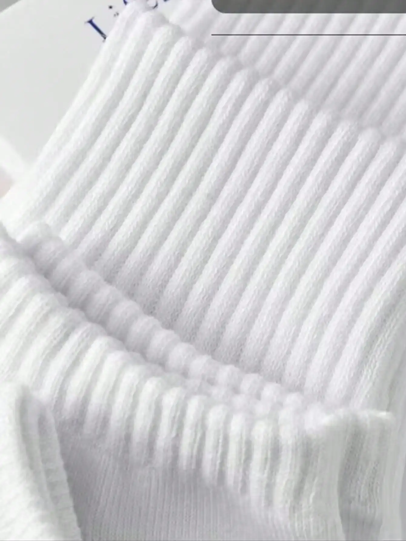 5 pares de calcetines deportivos antiolor blancos hasta media pantorrilla para hombre para verano