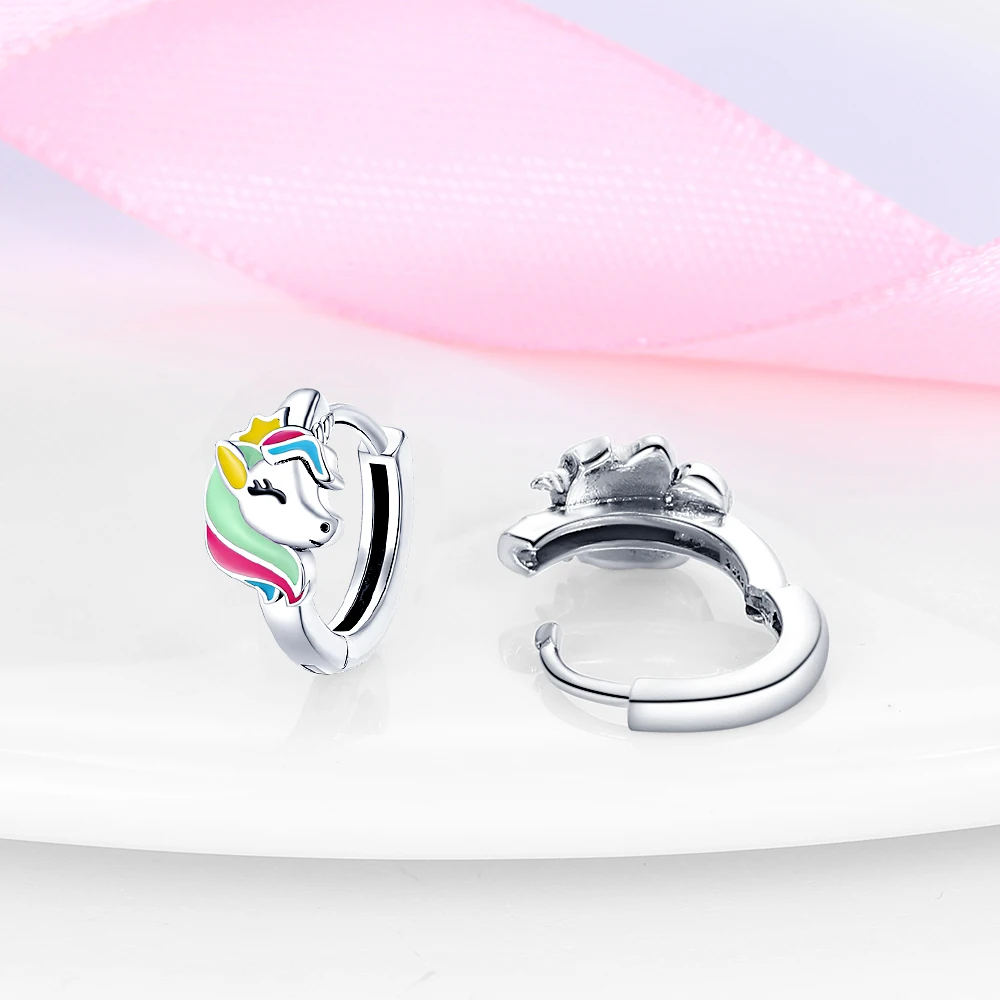 Springtime ต่างหูผู้หญิง 925 เงินสี Original Charm Double Hoop ผีเสื้อแมลงต่างหูเครื่องประดับของขวัญวันเกิด
