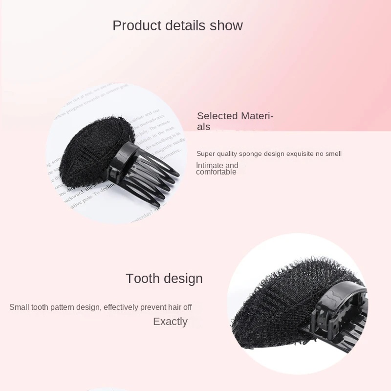 Clip de pelo de esponja esponjosa Invisible para mujer, línea de cabello frontal, Base de volumen, cojín, pinzas para el cabello, herramienta de Peinado para moño, horquilla para el cabello