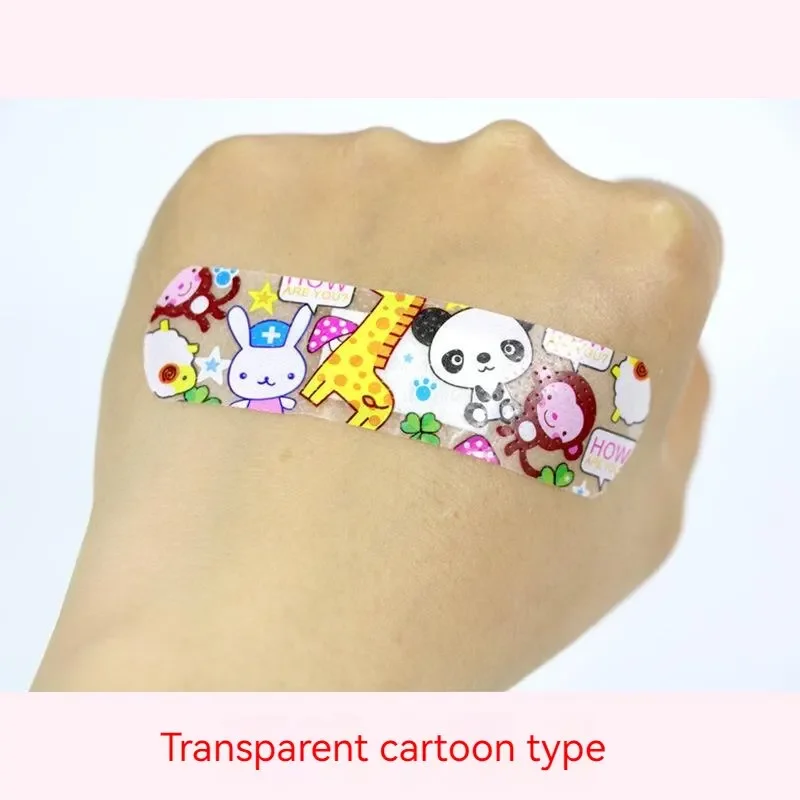 120 teile/los Cartoon Nette Gemusterte Atmungsaktive Wasserdichte Klebe Bandagen Gebogene Pflaster Patch Wunde Dressing Für Kinder