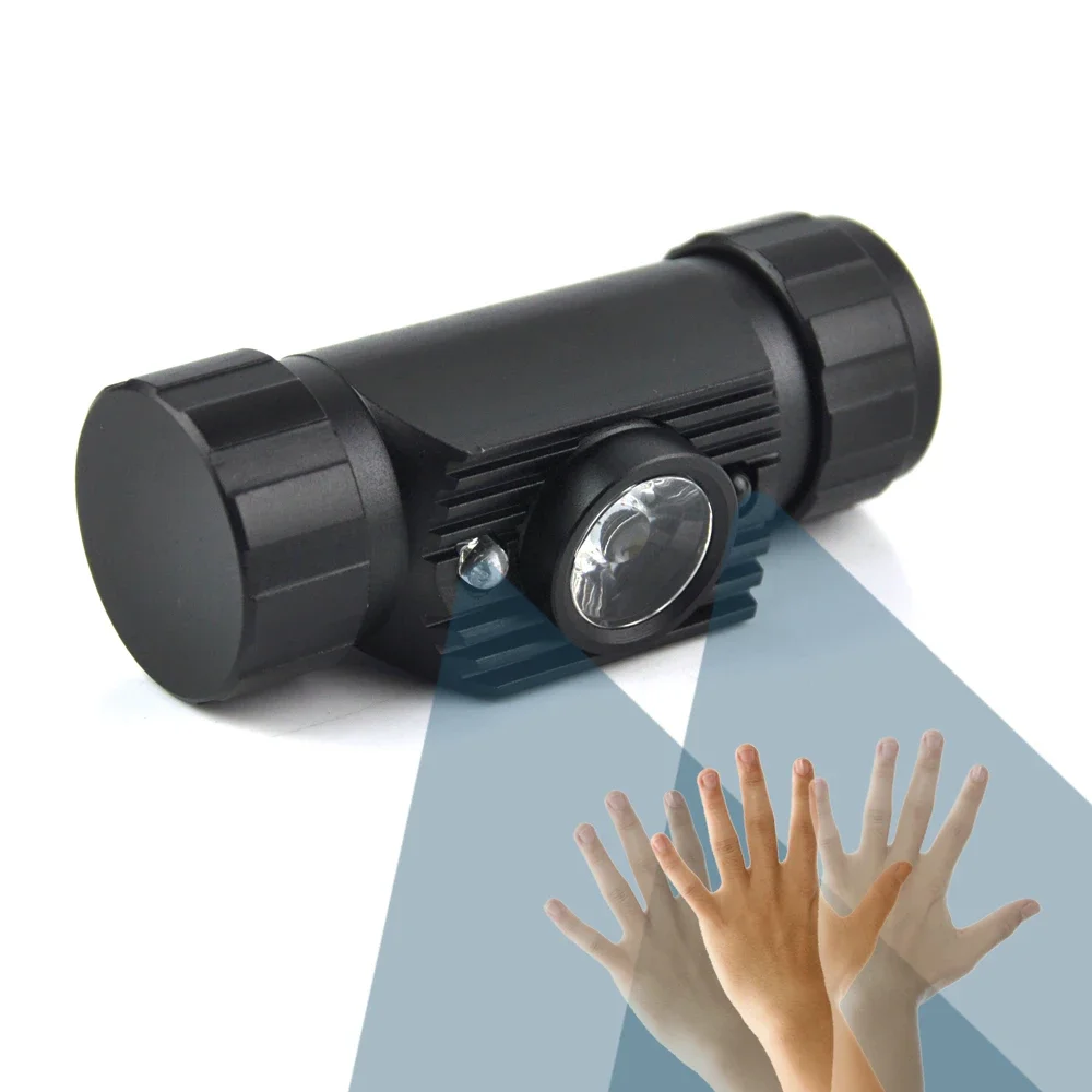 BORUiT 020 Sensor de movimiento LED faro 1000LM tipo C recargable faro impermeable Camping caza cabeza antorcha