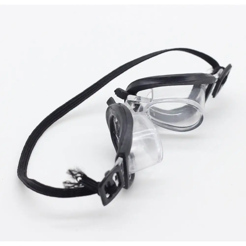 Gafas de natación con banda elástica para muñeca, gafas de natación para muñeca de 8 CM, espejo submarino de entretenimiento (solo gafas) para muñeca Labubu