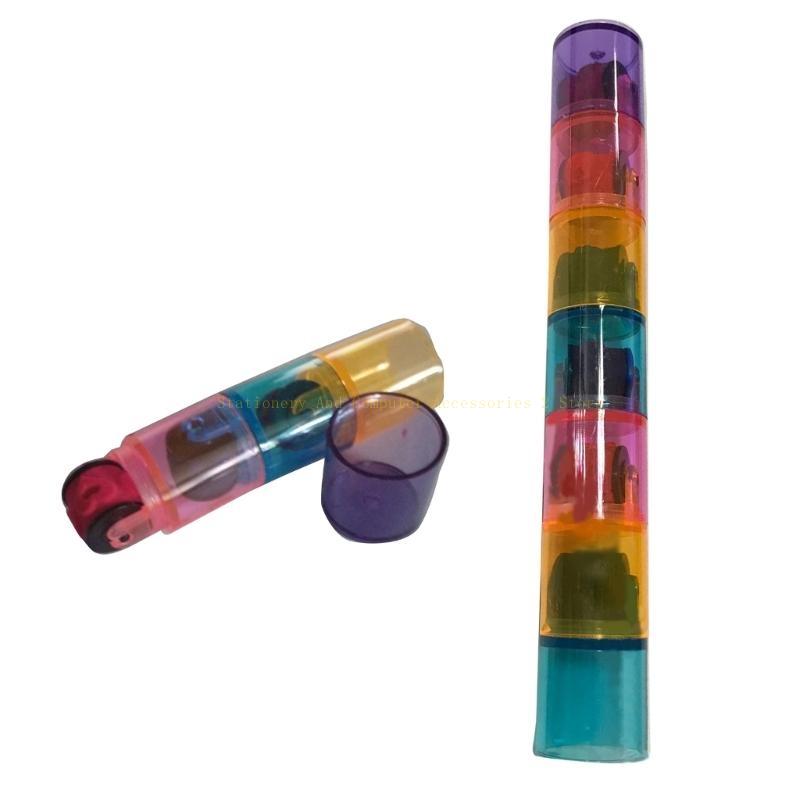 Baby bunte Pad Stempel Stempel Seal Vorschule Lustige Spielzeug Lernen Cartoon DIY Roller