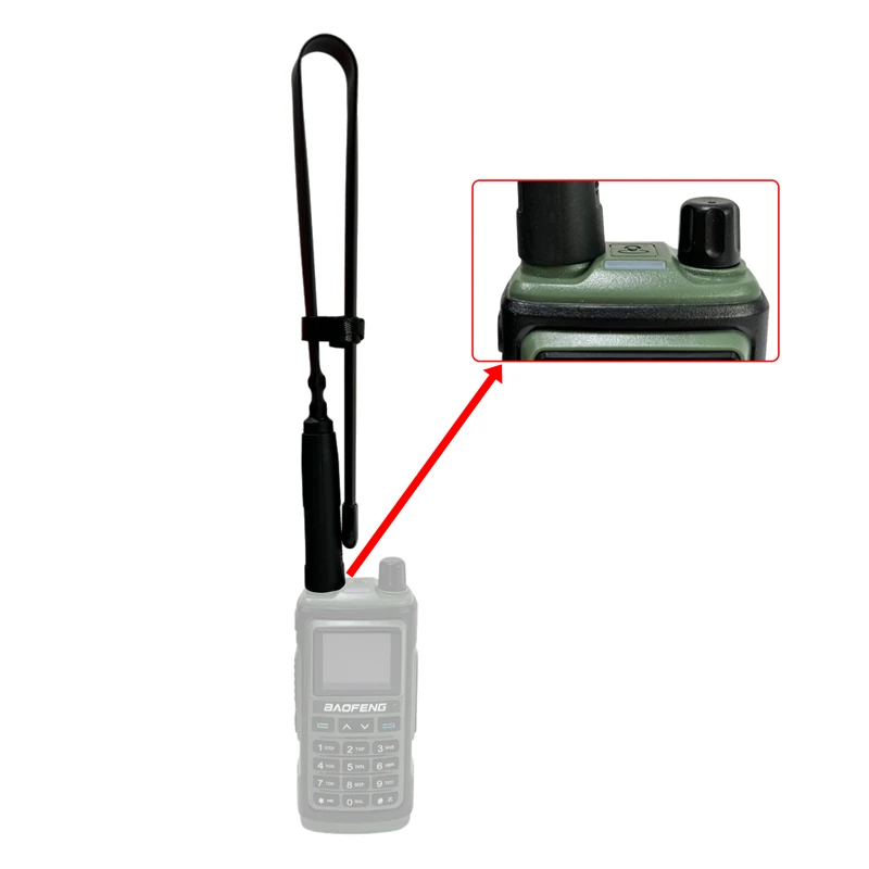 Składana antena taktyczna CS SMA-Female wysokiej jakości do krótkofalówek Baofeng UV-5R BF-888S UV-16 Quansheng UV K5 UV K6