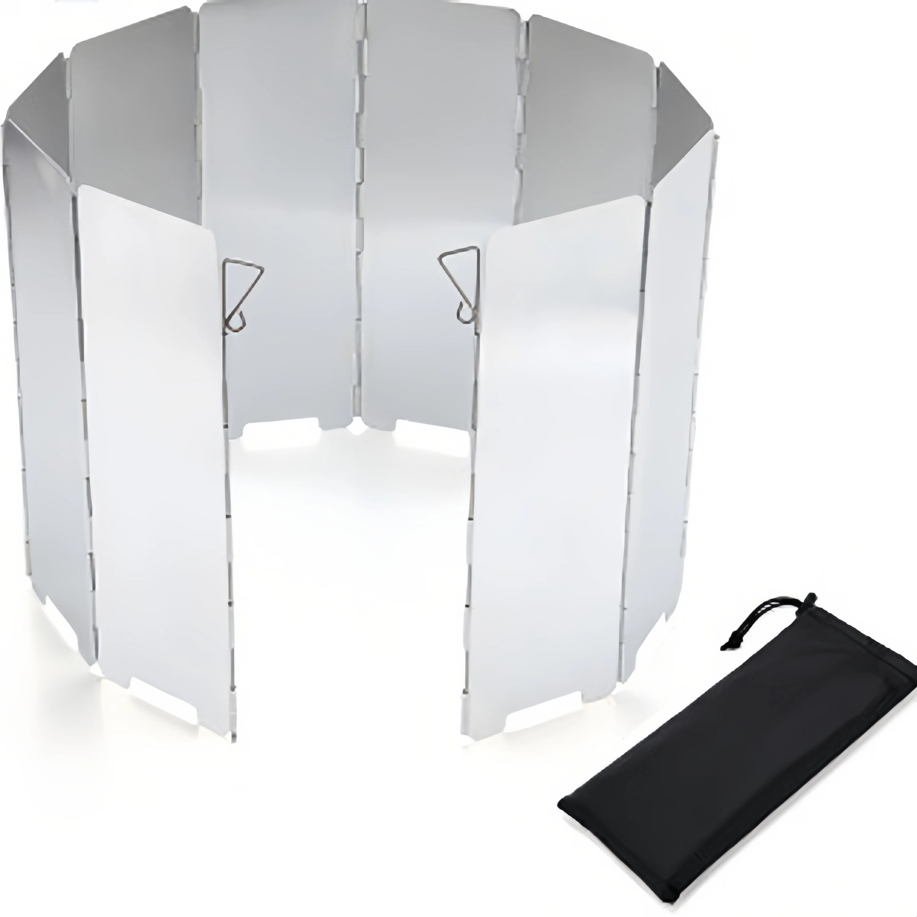 8/9/10 placas estufa de Gas protector contra el viento al aire libre Camping Picnic cocina quemador pantalla a prueba de viento pantalla de viento de aleación de aluminio