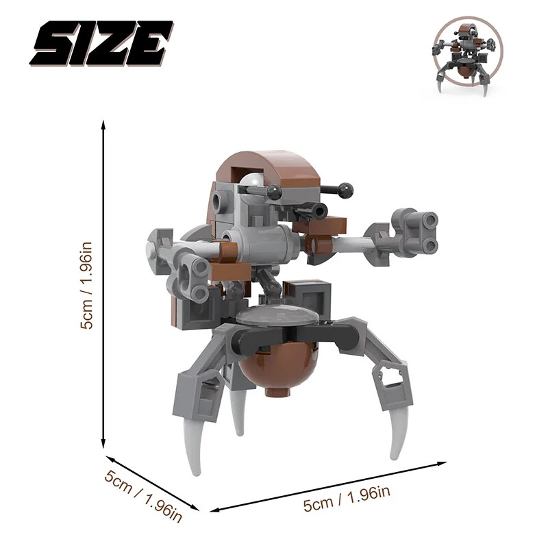 Space Wars Destroyer Droid Droideka Bausteine Sets Droideka The Clone Robot Kreative Bausteine für Kinder Geschenk