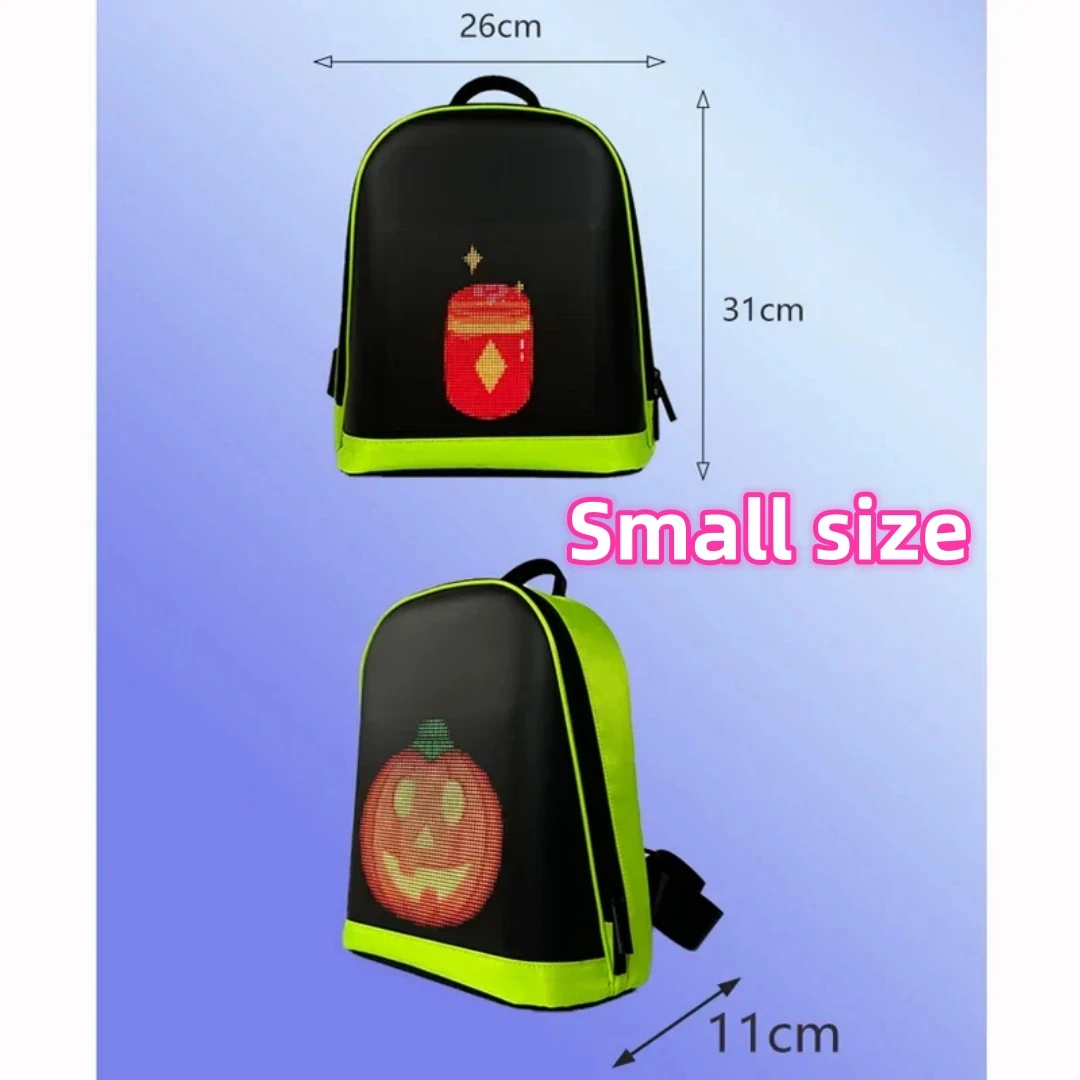 Mehrsprachiger LED-Werbe rucksack tragbare Kinder/Erwachsene LED-Rucksack Plakat Smart App programmier bare Bildschirm Zeichen Display Taschen