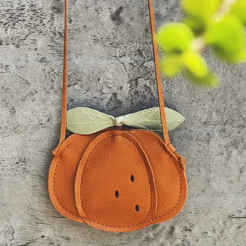 2024 nowe dziewczęce torby dziecięce śliczne dyniowy wzór owocowy torba dziecięca dziecięca śliczna torba na jedno ramię Crossbody