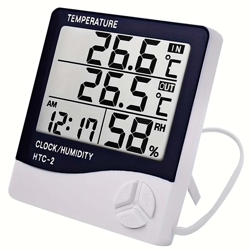 Termómetro Digital LCD, higrómetro para interiores, medidor electrónico de temperatura y humedad, Sensor, estación meteorológica para el hogar