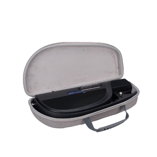 Estojo com zíper para guitarra personalizável em material EVA cinza