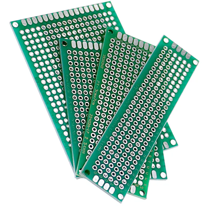 20 pz/lotto 2 x8 3 x7 4 x6 5 x7 PCB Prototype Board Circuit Protoboard Universal Stripboard prototipazione Veroboard 5 pezzi ogni valore