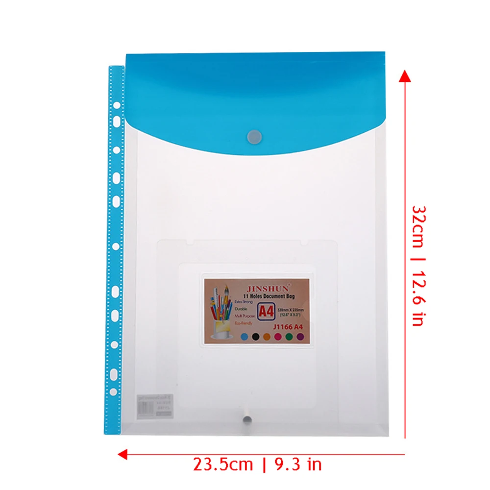 11 Holes Files Binder A4 Expandable Binder Pocket Folders Organizer Envelope File Folders Perforated Pockets Clear Plastic
