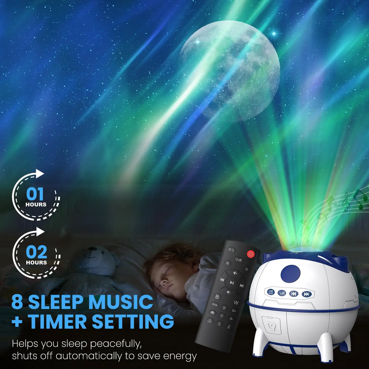 Galaxy Projector สําหรับเด็กหญิงและเด็กชาย, ไฟกลางคืนในห้องนอน, เครื่องฉายท้องฟ้าจําลอง, ของขวัญวันวาเลนไทน์, ตกแต่งคริสต์มาส