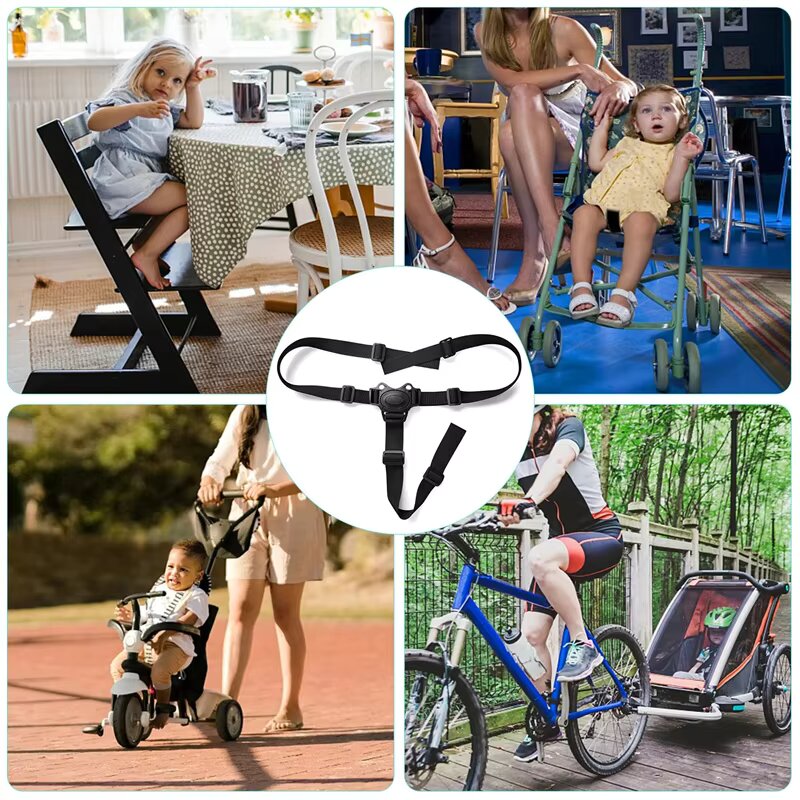 Bébé salle à manger chaise haute ceinture de sécurité bébé alimentation chaise ceinture sangle 3 points bébé ceinture de sécurité fixe bébé poussette siège harnais ceinture