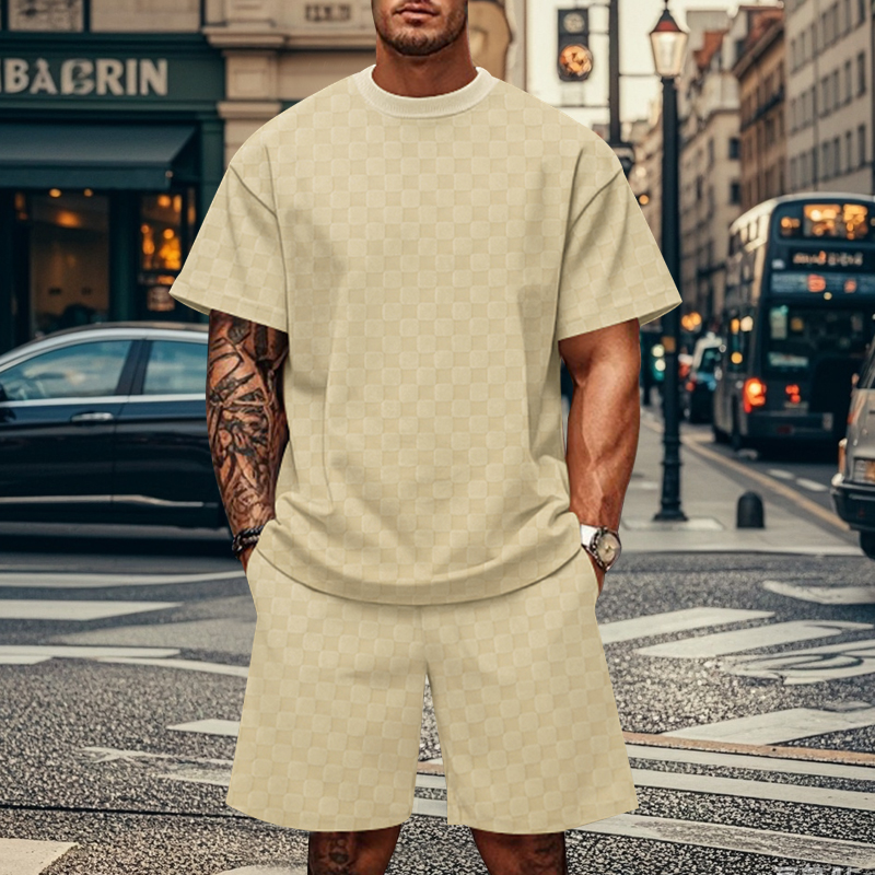Nuevo estilo de moda para hombre, camiseta de manga corta con estampado 3D de verano, conjunto deportivo de moda, camiseta transpirable, pantalones cortos, conjunto deportivo de dos piezas