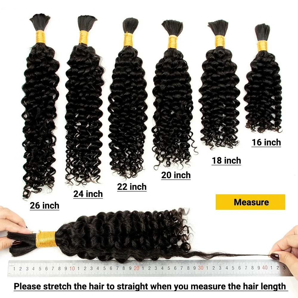 V ความงามมนุษย์ Braiding ผม Boho Braids เทพธิดา Braid สําหรับผู้หญิง Braiding ผมไม่มี Weft BULK Hair Extensions Water WAVE ผม