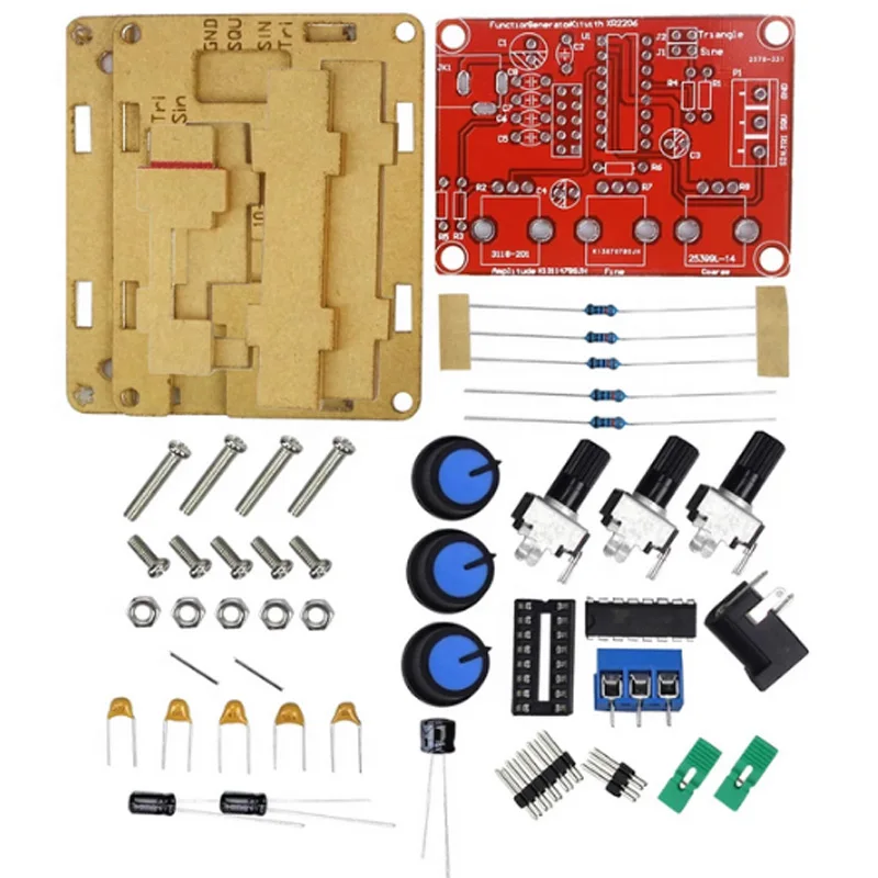 XR2206 High Precision Signal Generator DIY Kit Function Generator Sine Triangle Square Waves Adjustable Frequency