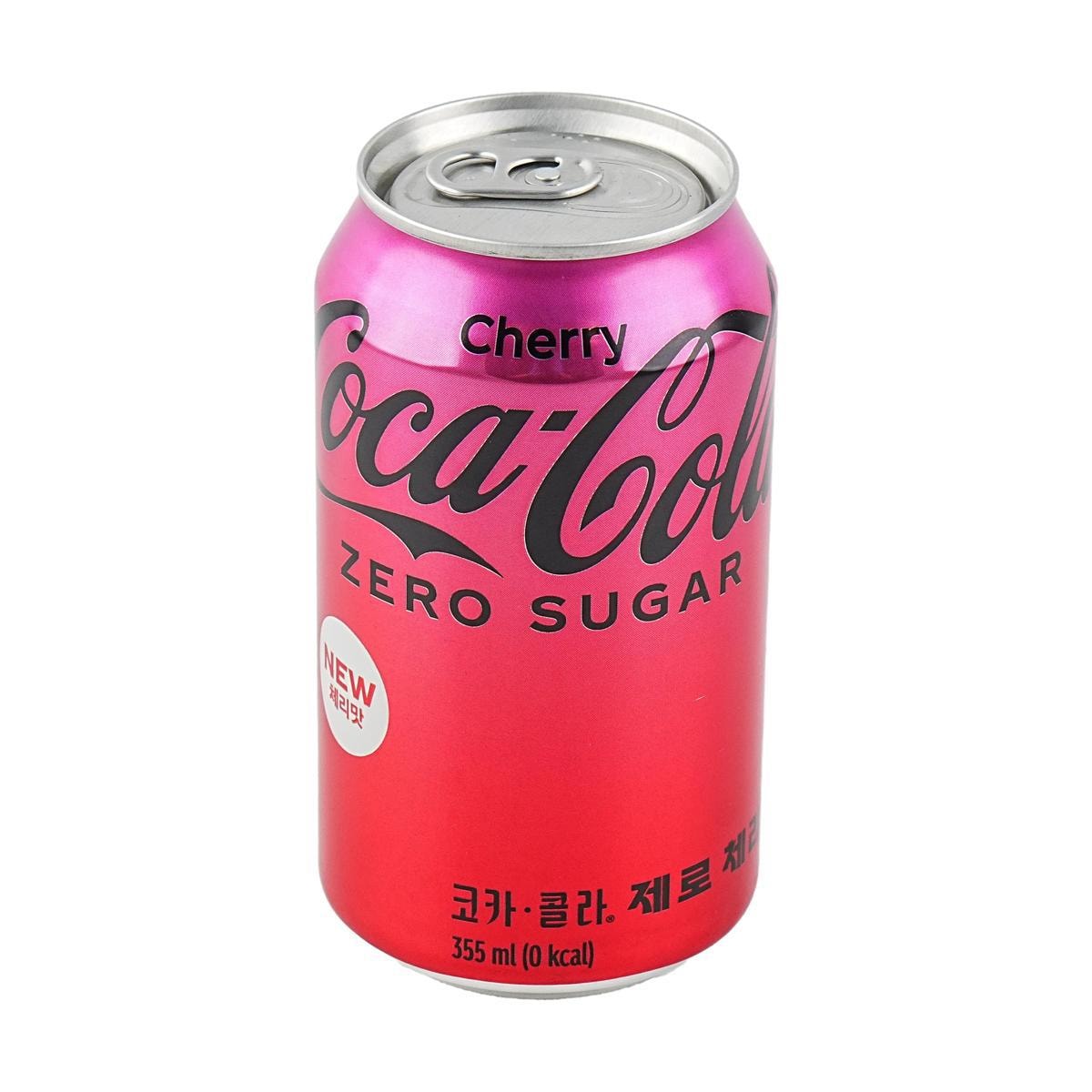 [7Packs] KOREA COCA COLA Cola Zero 0 Sugar 0 Calories Cherry Flavor 12 fl oz*7Packs[Yami Exclusive]