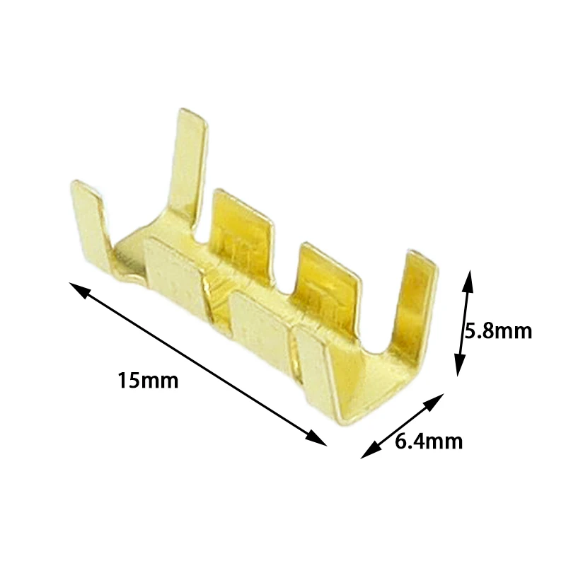 50PC/100PC/200PCS DJ453 double U-shaped parallel cold plug connector cold terminal 0.5 -1.5mm² -2.5mm²