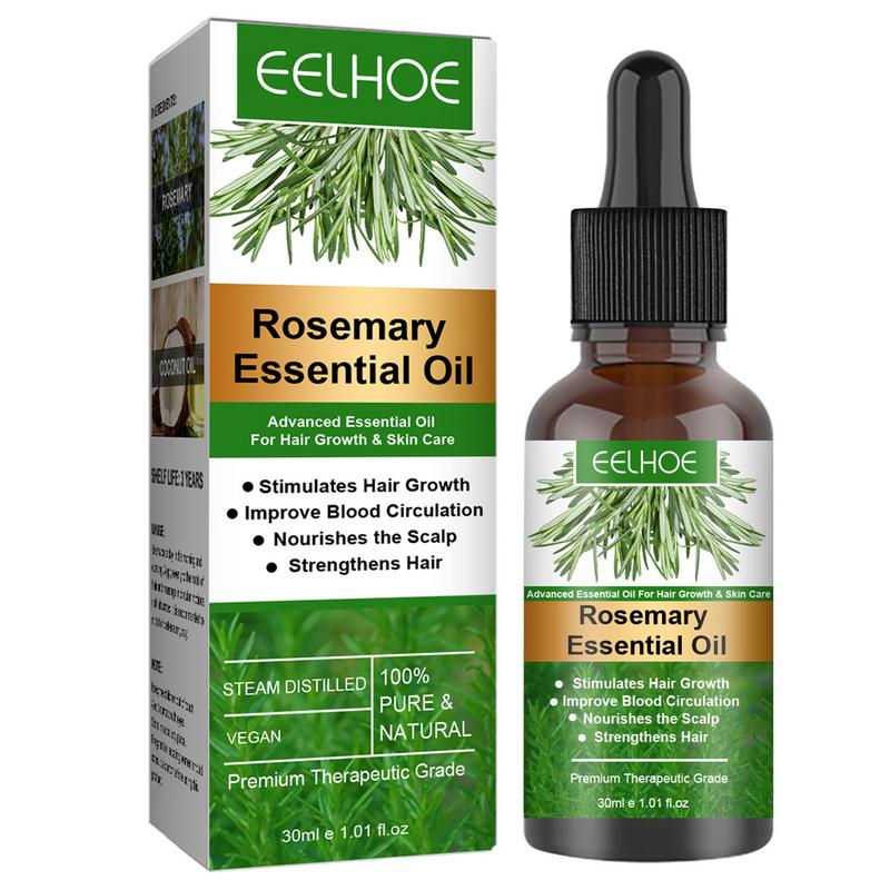 Aceite esencial de romero, productos para el crecimiento del cabello, productos orgánicos para el cabello, aceite fortalecedor del cabello del cuero cabelludo para nutrir el cabello brillante y saludable