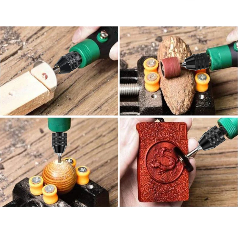 0.6-8mm quick change hexagonal handle three claw self centering twist drill chuck electric grinder drill chuck tool