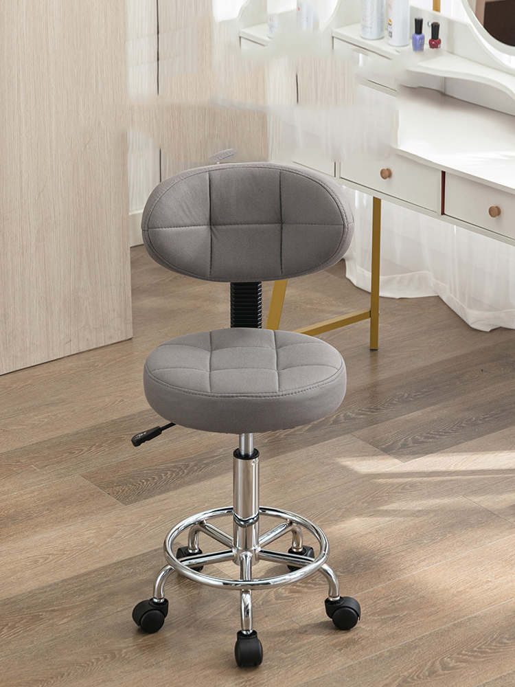Taburete de peluquería, muebles de salón, sillas de barbería, silla de tatuaje Stylis, silla de trabajo giratoria elevable con polea para uñas de belleza