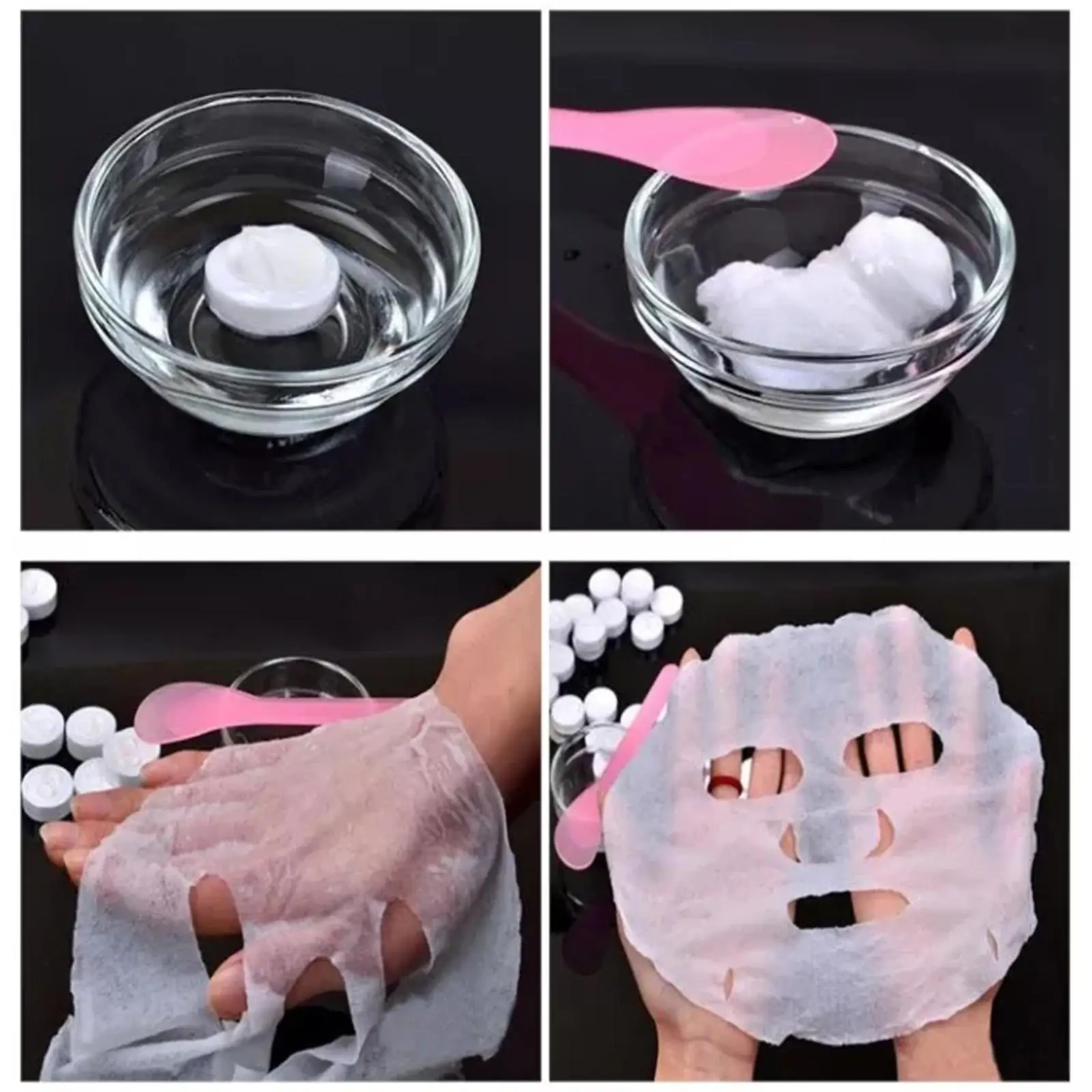 ใหม่ High-end 30/50PCS Disposable Compressed Facial Mask แบบพกพา Non-ทอ Face Mask ผ้าเช็ดตัวเหรียญผ้าฝ้ายห่อเนื้อเยื่อ