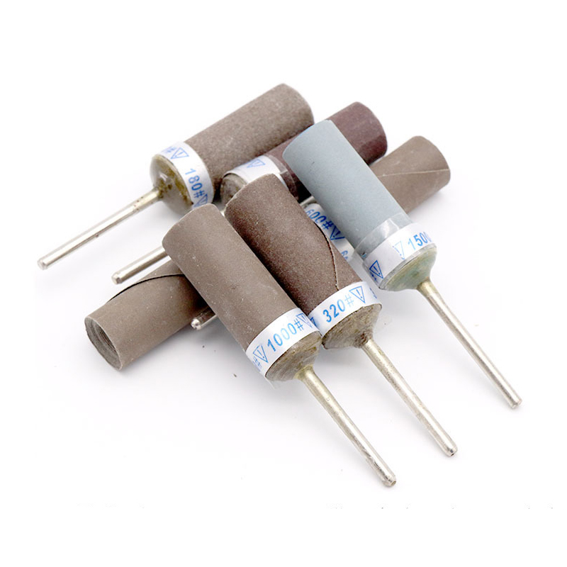 그릿 180 5000 샌드 페이퍼 바 2.35 생크 로터리 그라인딩 연마 도구, 보석 유리 연마 헤드, 4 개