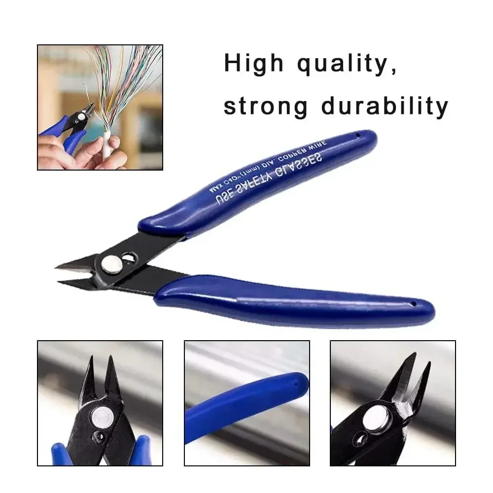 1PC 170 คีมอเนกประสงค์ DIY อิเล็กทรอนิกส์คีมตัดด้านข้างแนวทแยงเครื่องตัดสายไฟ 3D ชิ้นส่วนเครื่องพิมพ์เครื่องมือ