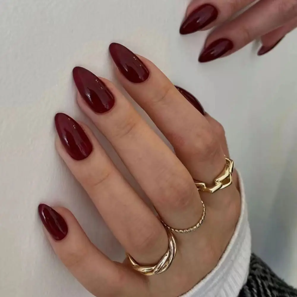 Uñas postizas francesas de 24 piezas para mujer, Parche de Uñas postizas, estilo veraniego, diseño con purpurina, cobertura completa, usable