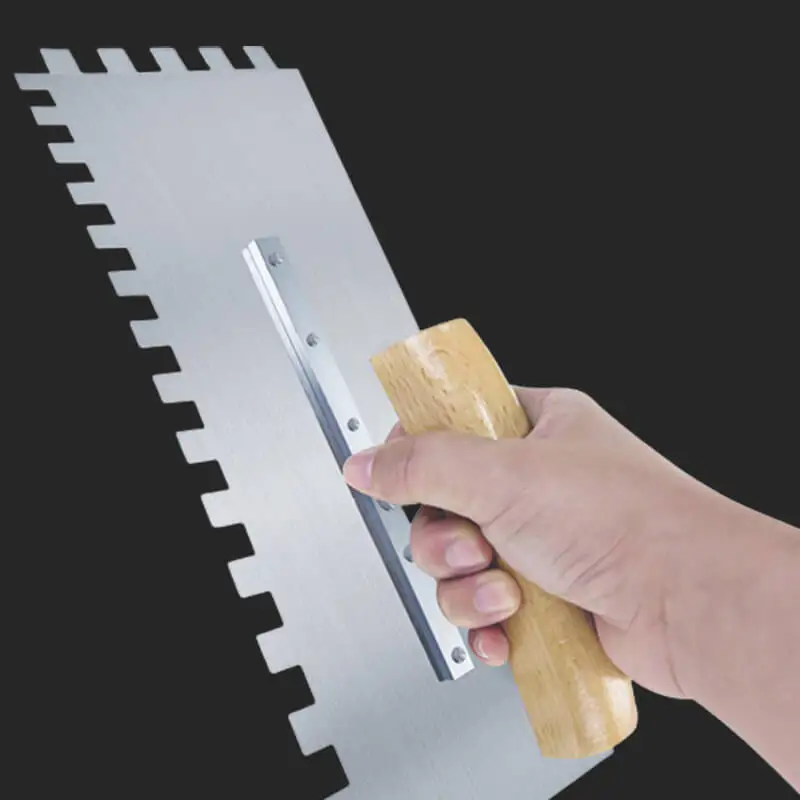 DIY Toothed Trowel Scraper Bricklayer Scraper Serrated Tile Tool For Wall Painting Wall Scraping Tool
