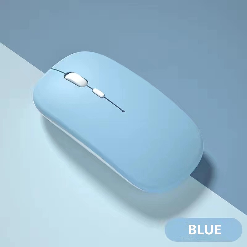 Ratón inalámbrico Bluetooth recargable Macaron, ratón USB de 2,4G para Android, Windows, tableta, portátil, Notebook, PC, IPAD, móvil