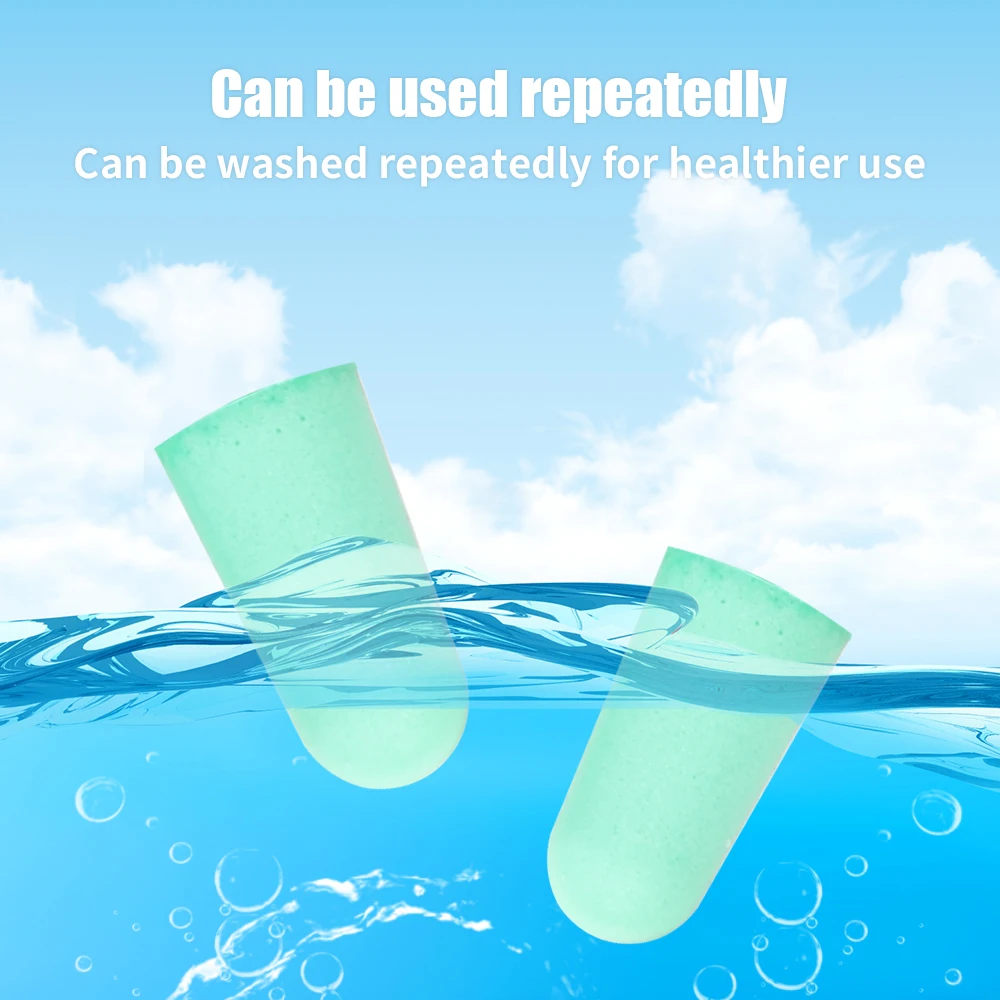 Silicone Sound Insulation Ear Plug Ear Protection Earplug Soft Anti-noise Plug Study Sleep Foam Noise Reduction with Storage Box