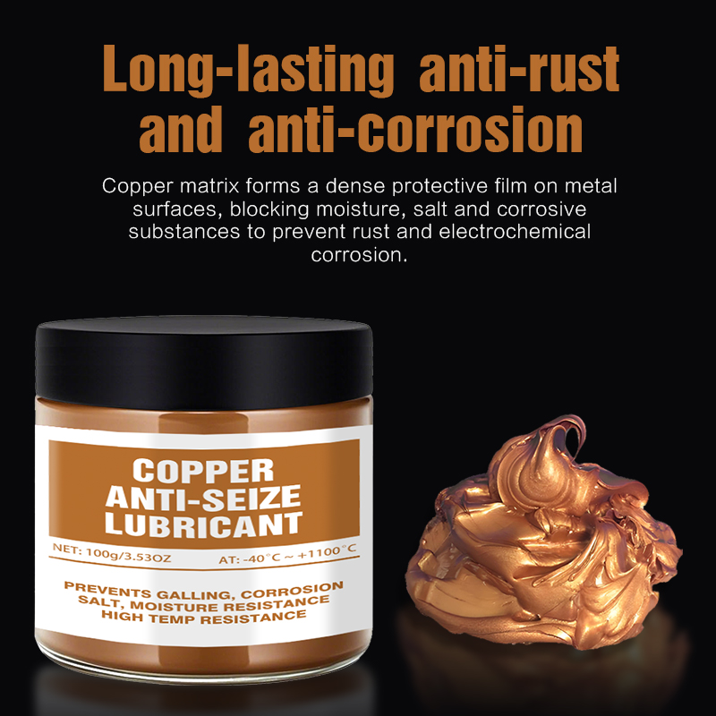 Miedziany smar przeciwzamgławiaczowy, smar przeciwzamgławiaczowy wysokotemperaturowy i pasta montażowa, środek ochronny i odmładzający do śrub.