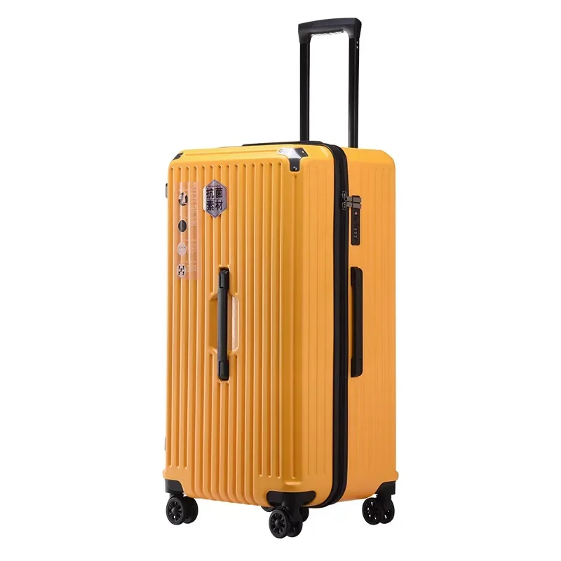 Pull Bar Box mit großer Kapazität 20 24 26 28 Zoll Universal-Rad koffer rechteckige Männer und Frauen mit Brems code Reiß verschluss Reisekoffer