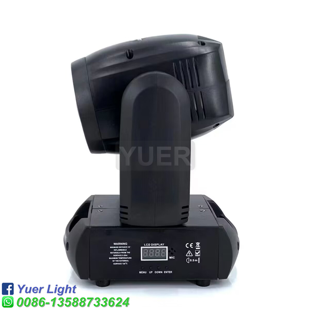 NEW Mini 150W LED Moving Head Light  Beam Spot 18 Rotating Prisms Dj Dmx Stage Light Effect Light Disco Dj Bar Wedding Club YUER