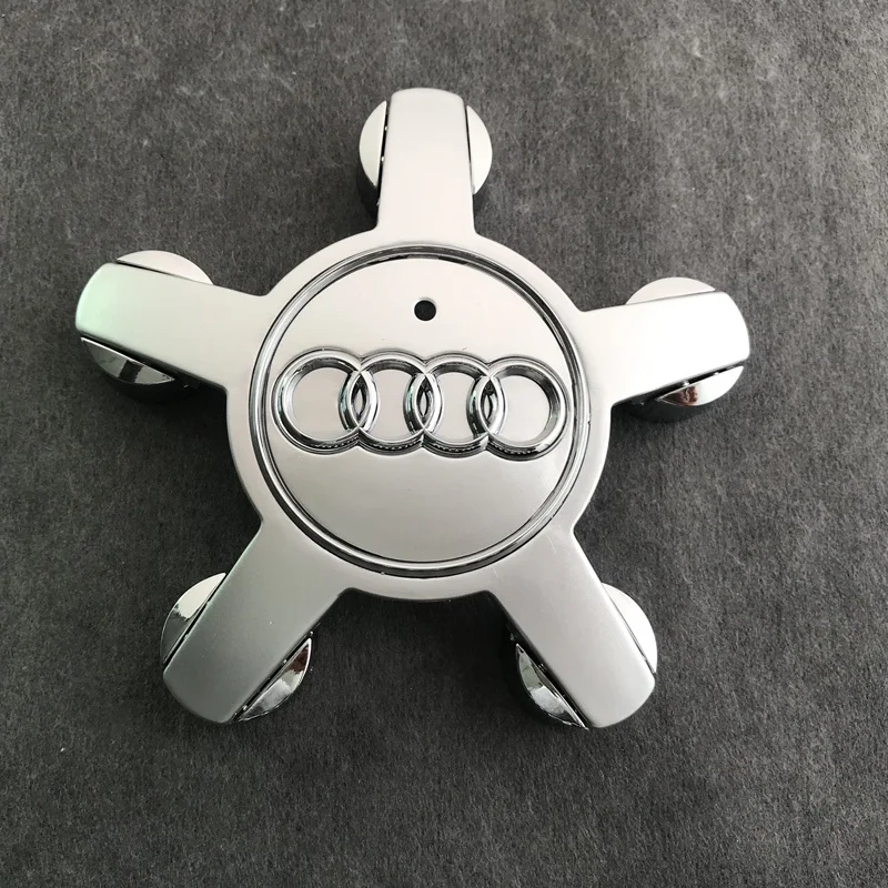 4PCS รถห้ากรงเล็บศูนย์ล้อ HUB ครอบคลุมอัตโนมัติสัญลักษณ์อุปกรณ์ตกแต่งสําหรับ AUDI A4 B8 B6 B9 b7 A3 8P 8V 8L A6 C7 C6