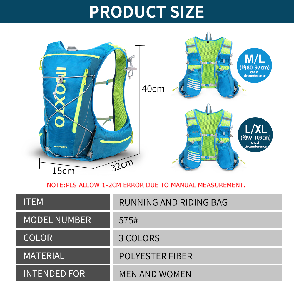Laufende feuchtigkeitsspendende Weste Rucksack 8L, Radfahren feuchtigkeitsspendender Rucksack Wandern Marathon feuchtigkeitsspendend, mit 1,5L Wasserbeutel 500ml Wasserflasche
