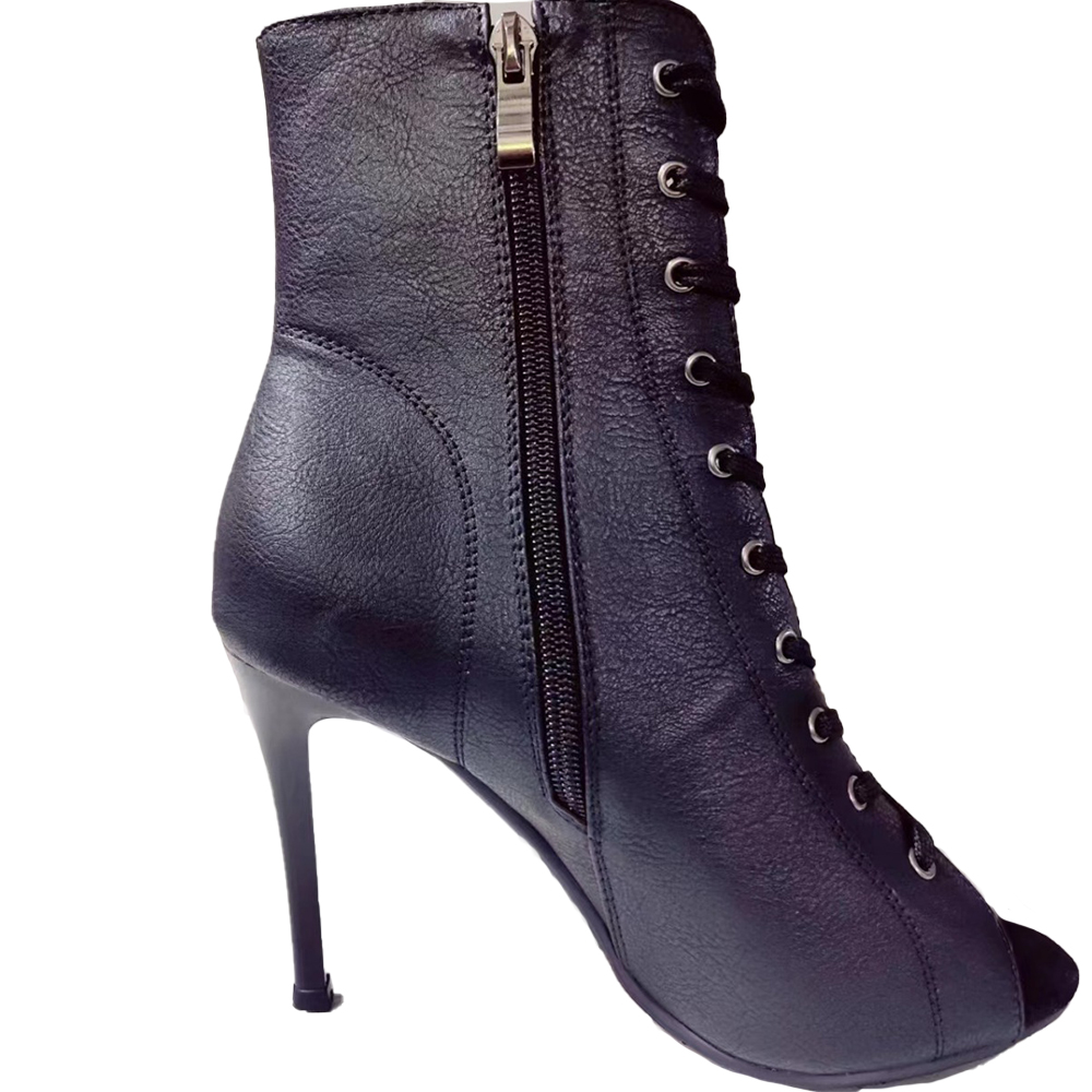 Angepasst Edle Luxus PU Echtes Leder Frauen Peep Toe Sandalen Sexy Stilettos Heels Schuhe Outdoor Salsa Heels Tanz Stiefel