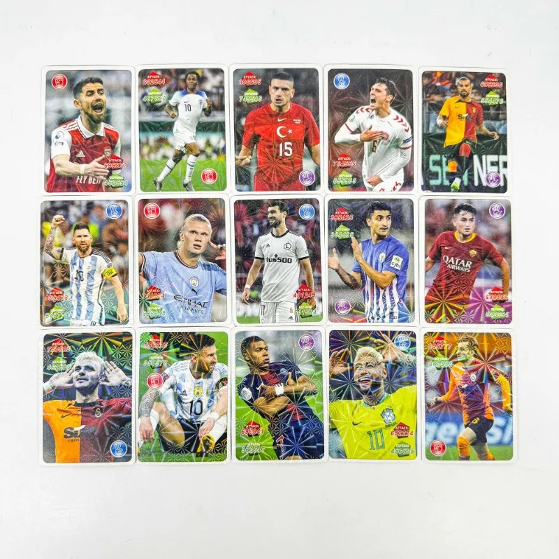 2024 サッカースターカード FIFA ピュアサッカートレーディングカード 288 個フラッシュシャイニングカード TCG コレクションサッカー選手限定カードファン