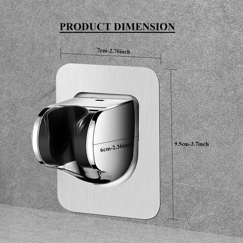 Soporte Universal para cabezal de ducha montado en la pared, sin perforaciones, soporte de ducha ajustable para el hogar, accesorios de baño autoadhesivos