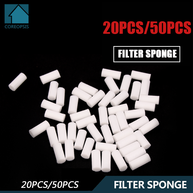 50pcs/Lot High Pressure Hand Pump Filtering Elements Air Refilling Filter Cottons Dry Water Air Purify Replacement Kit