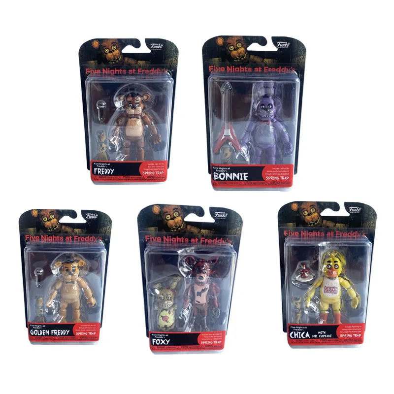 14cm fnaf figuras pesadelo freddy bonnie foxy chica figura de ação móvel blacklight freddy frostbe pvc modelo coleção brinquedos