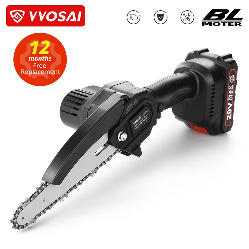 WOSAI 20V MT-Series 6 Inch Không Chổi Than Cưa Xích Không Dây Cầm Tay Mini Cắt Tỉa Thấy Di Động Bào Gỗ Điện Nhìn Thấy dụng Cụ Cắt