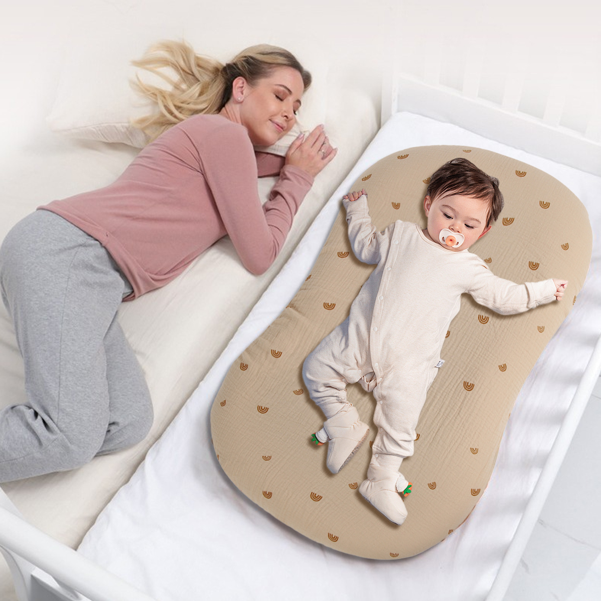 Lençol de desenho animado para recém-nascidos, capa de cama infantil, colcha de malha de algodão, suprimentos maternos e infantis