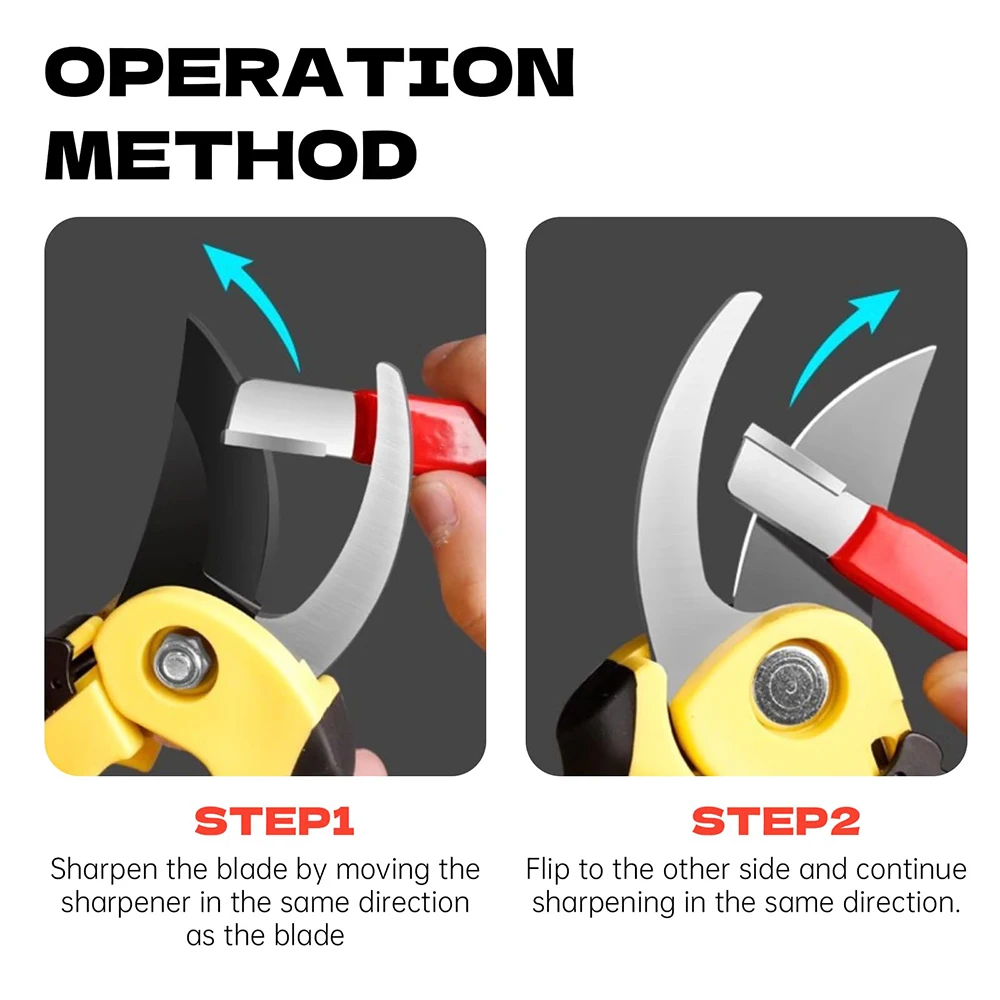 Kitchen Scissors Sharpener Tungsten Diamond Ceramic - Professional Sharpening Stone for All Blades Garden Shears Precision Tool
