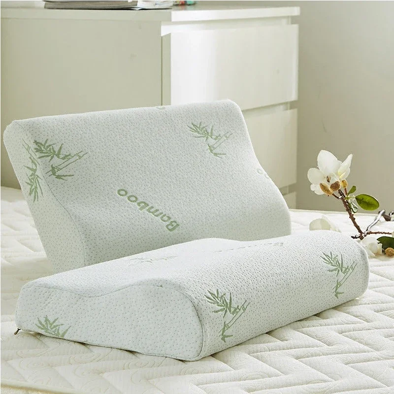 50*30 cm Cuscino in fibra di bambù Rimbalzo lento Assistenza sanitaria Cuscino in memory foam Cuscino in memory foam Cuscini ortopedici Supporto per il collo